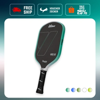 Vợt Pickleball Zocker Happy HP02 Gen2 Chính Hãng - Tặng 3 cuốn cán, Giá 1.390.000₫
