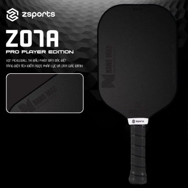 Vợt Pickleball ZSPORTS Z07 Gen3 Core Carbon T700 siêu nhám, kèm bao đựng - Giá 1,3 triệu