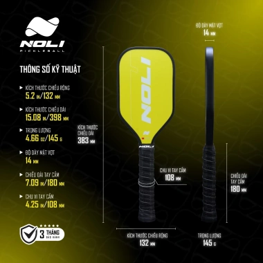 Vợt Tập Pickleball NOLI PRACTICE - Luyện phản xạ, độ chính xác, điểm ngọt giá 450.000 VND
