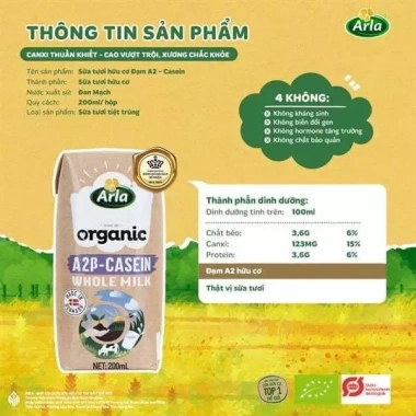 Voucher 80k 25/06 - 20 Hộp Sữa UHT Hữu Cơ A2 Arla Đan Mạch 200ml Michi Baby MC888 675k 8 Voucher 80k 25/06 - 20 Hộp Sữa UHT Hữu Cơ A2 Arla Đan Mạch 200ml Michi Baby MC888 675k 8