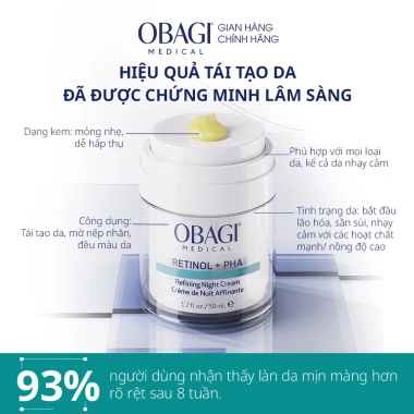 Voucher SVIP 18% - Bộ đôi Kem dưỡng Retinol PHA 50ml & Toner BHA 148ml Tái tạo da, tẩy tế bào chết, giá 3.699.000 VND