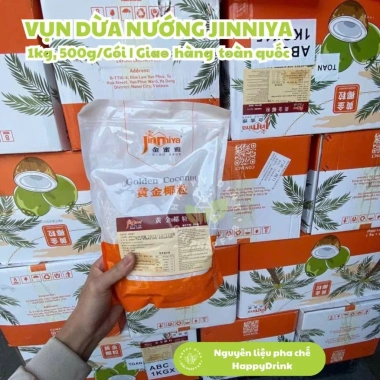 Vụn dừa nướng Đài Loan Jinniya topping trà sữa giòn ngon, ngày mới, gói 200g/500g/1kg, chỉ 55.000 VND 4