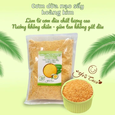 Vụn Dừa Nướng Hoàng Kim YouCoco 500gr - Giảm 21% chỉ 95.000đ, thơm giòn, giàu dinh dưỡng 4 Vụn Dừa Nướng Hoàng Kim YouCoco 500gr - Giảm 21% chỉ 95.000đ, thơm giòn, giàu dinh dưỡng 4