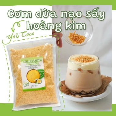 Vụn Dừa Nướng Hoàng Kim YouCoco 500gr - Giảm 21% chỉ 95.000đ, thơm giòn, giàu dinh dưỡng
