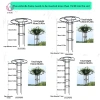 Vườn Trellis Dù Tháp Cây Hỗ Trợ DIY cho Cây Leo, Chậu Hoa - 375.980₫ 5