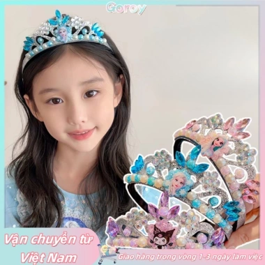 Vương miện băng giá kim cương ngọc trai - Phụ kiện biểu diễn cho bé gái, chỉ 39.600₫