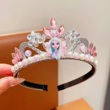 Vương miện băng giá kim cương ngọc trai - Phụ kiện biểu diễn cho bé gái, chỉ 39.600₫