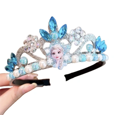 Vương miện băng giá kim cương ngọc trai - Phụ kiện biểu diễn cho bé gái, chỉ 39.600₫