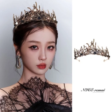 Vương Miện Baroque Cao Cấp – Mũ Đội Đầu Độc Đáo cho Sinh Nhật, Quà Tặng Đảng Nhân 10