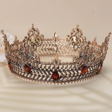Vương Miện Baroque Châu Âu Đơn Giản - Mũ Đội Đầu Nữ Hoàng, Giá 446.040₫