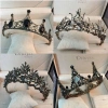 Vương miện Baroque Retro Đen - Mũ đội đầu cô dâu 18+, sang trọng, quà tặng biểu diễn, giảm 22%