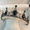Vương miện Baroque Retro Đen - Mũ đội đầu cô dâu 18+, sang trọng, quà tặng biểu diễn, giảm 22% 2