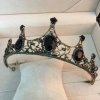 Vương miện Baroque Retro Đen - Mũ đội đầu cô dâu 18+, sang trọng, quà tặng biểu diễn, giảm 22% 6