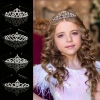 Vương miện công chúa HYCEO - Tiara kim cương giả, pha lê, trang sức tóc dự tiệc, giá ưu đãi 45.360 đ 8