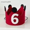 Vương Miện Đỏ Sinh Nhật Mũ Nỉ Trẻ Em 1 Tuổi - Phong Cách Độc Đáo Cho Bé Trai và Bé Gái 9