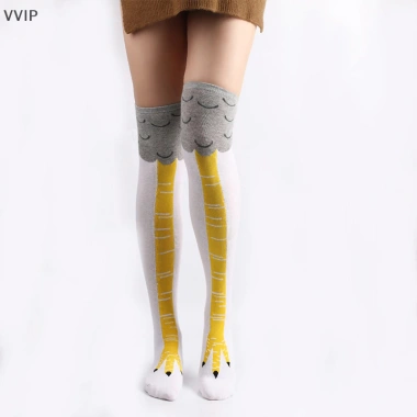 Vvvn 1 Đôi Chân Gà Tất Đùi Vớ Cao Cấp Đầu Gối Dài Giá 22.410 VND Giảm Sốc