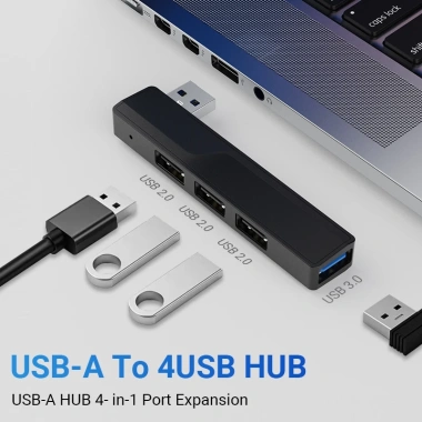 Walram Hub USB 4 trong 1 USB 3.0 + USB 2.0, Truyền dữ liệu nhanh, Mở rộng cho Laptop, PC, MacBook Pro Air - Giá 38.603₫