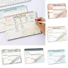 WAPKTY Sổ tay lập kế hoạch hàng tuần 2.025 - Pad giấy dày 52 trang, Bắc Âu, cuộn dây, việc cần làm 5