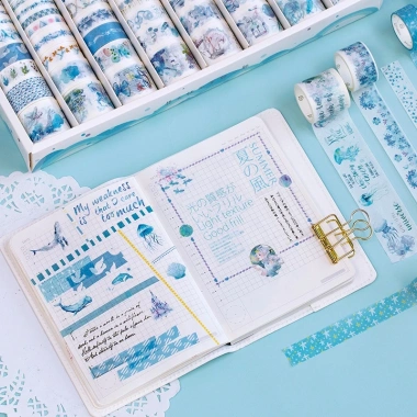 Washi Tape 100-120 cuộn nhiều chủ đề - Băng dính Bullet Journal giảm còn 30.000₫