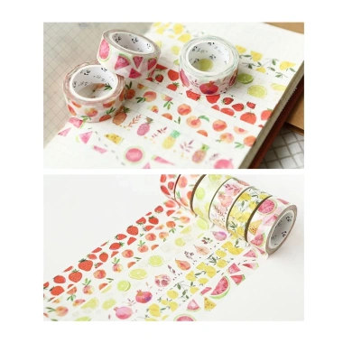 Washi tape cute hình Hoa quả - Dễ thương, trang trí sổ tay, bullet journal chỉ 14.000đ 2