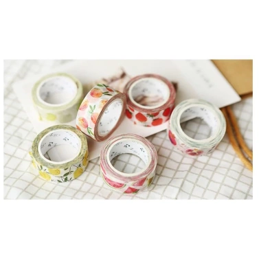 Washi tape cute hình Hoa quả - Dễ thương, trang trí sổ tay, bullet journal chỉ 14.000đ 6
