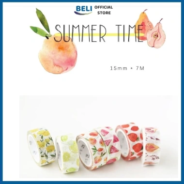 Washi tape cute hình Hoa quả - Dễ thương, trang trí sổ tay, bullet journal chỉ 14.000đ 9