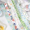 Washi Tape Hoa Cúc Trắng Xanh Pastel 1 Cuộn - Lá Cỏ Dễ Thương Dán Sổ Bullet Journal Giá 26k
