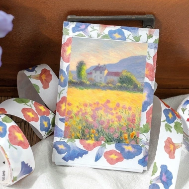 Washi Tape Hoa Cúc Trắng Xanh Pastel 1 Cuộn - Lá Cỏ Dễ Thương Dán Sổ Bullet Journal Giá 26k 4