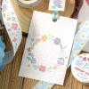 Washi Tape Hoa Cúc Trắng Xanh Pastel 1 Cuộn - Lá Cỏ Dễ Thương Dán Sổ Bullet Journal Giá 26k 6
