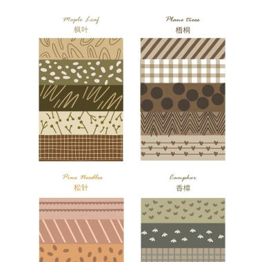 Washi Tape Vintage Thiên Nhiên 1cm x 2m - Băng Keo Trang Trí Sổ Tay, Bullet Journal, Giá Ưu Đãi 25.100 VND 2