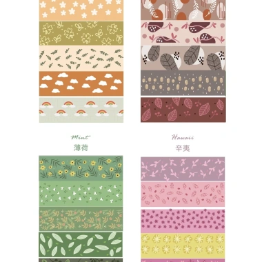 Washi Tape Vintage Thiên Nhiên 1cm x 2m - Băng Keo Trang Trí Sổ Tay, Bullet Journal, Giá Ưu Đãi 25.100 VND 3