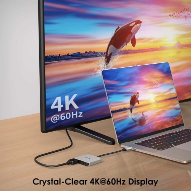 Wavlink Bộ Chia USB‑C 2 HDMI 4K@60Hz + Sạc Nhanh 87W – Hub Màn Hình Kép Giá Ưu Đãi 325.500₫