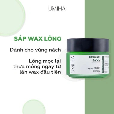 Wax lông UMIHA 95gr - Sáp bám dính x2 + Vitamin C, sáng da, giảm còn 175.000₫