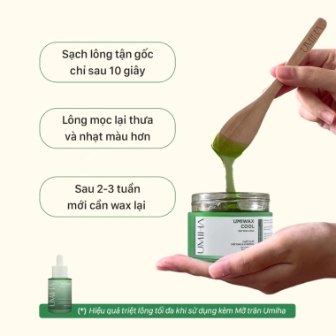 Wax lông UMIHA 95gr - Sáp bám dính x2 + Vitamin C, sáng da, giảm còn 175.000₫ 4
