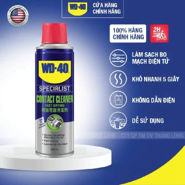 WD-40 Contact Cleaner 360ml - Vệ sinh bo mạch điện tử, làm sạch điện, không dư lượng