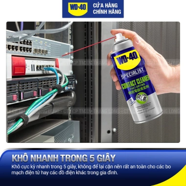 WD-40 Contact Cleaner 360ml - Vệ sinh bo mạch điện tử, làm sạch điện, không dư lượng 3 WD-40 Contact Cleaner 360ml - Vệ sinh bo mạch điện tử, làm sạch điện, không dư lượng 3