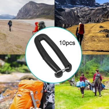 Webbing Dây Móc Carabiner 10 chiếc - Dây kẹp đa năng cho đi bộ, sửa chìa khóa, vali