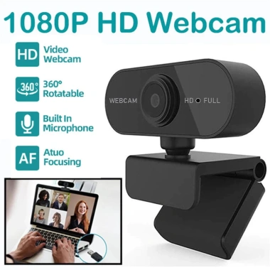 Webcam 1.080P Full HD USB có micro, video chất lượng cao cho PC và Laptop, giá ưu đãi 130.570 VND