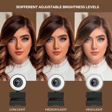 Webcam Full HD 4K 2K Tự Động Lấy Nét Mic cho PC/Laptop 1.080P Hội Nghị Youtube