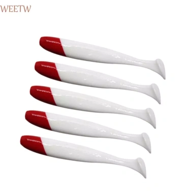 WEETW Wobblers 10 chiếc - Mồi mềm swimbait cá đỏ đầu trắng, đuôi bay - 55.000đ