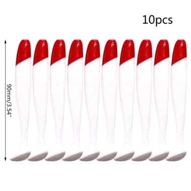 WEETW Wobblers 10 chiếc - Mồi mềm swimbait cá đỏ đầu trắng, đuôi bay - 55.000đ 2 WEETW Wobblers 10 chiếc - Mồi mềm swimbait cá đỏ đầu trắng, đuôi bay - 55.000đ 2