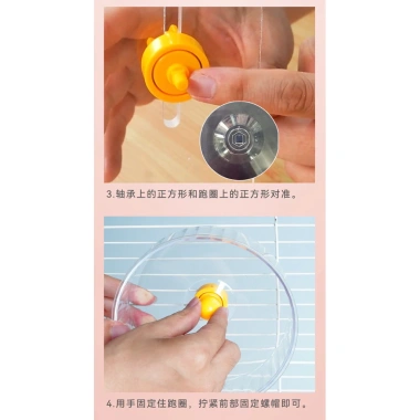 Wheel Carcool Trong Suốt Cho Hamster Vận Động Gắn Lồng Xinh Xẻo Giá 30.000₫