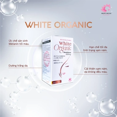 White Organic Glutathione - Viên uống collagen trắng da, đánh bay nám, giảm thâm, chỉ 840.000₫ 2