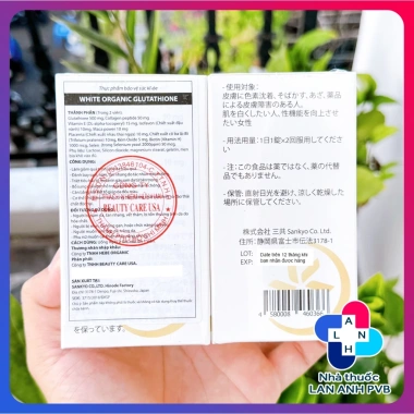 White Organic Glutathione - Viên uống collagen trắng da, đánh bay nám, giảm thâm, chỉ 840.000₫ 7