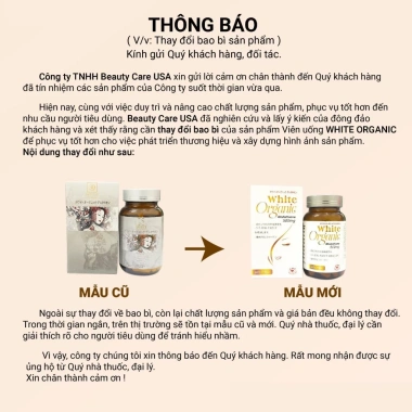 White Organic Glutathione - Viên uống collagen trắng da, đánh bay nám, giảm thâm, chỉ 840.000₫ 8