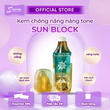 WHITENING SUN BLOCK SPF50++ - Kem chống nắng bảo vệ da nâng tông tự nhiên, giảm giá 209k