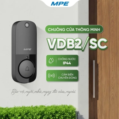 WIFI chuông cửa không dây thông minh 38 âm, camera VDB2/SC MPE - 1.015.000₫