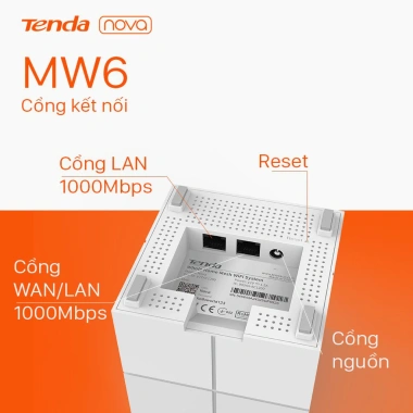 Wifi Mesh Tenda Nova MW6/MW12 Full Gigabit AC1.200/AC2.101 - 2nd kèm nguồn, Giá siêu rẻ 349k