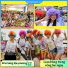Wig tóc giả cầu vồng nổ đầu - Đồ chơi chú hề hài hước cho lễ hội, cosplay giá 46k