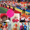 Wig tóc giả cầu vồng nổ đầu - Đồ chơi chú hề hài hước cho lễ hội, cosplay giá 46k 2
